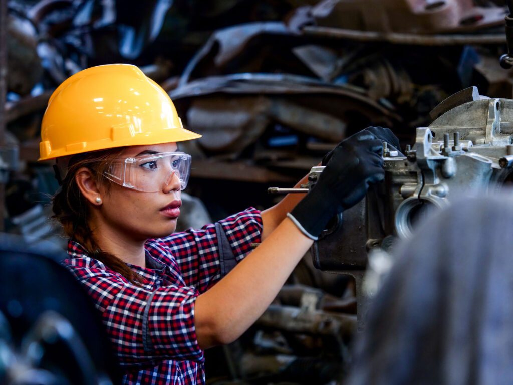 Young Asian Engineer woman