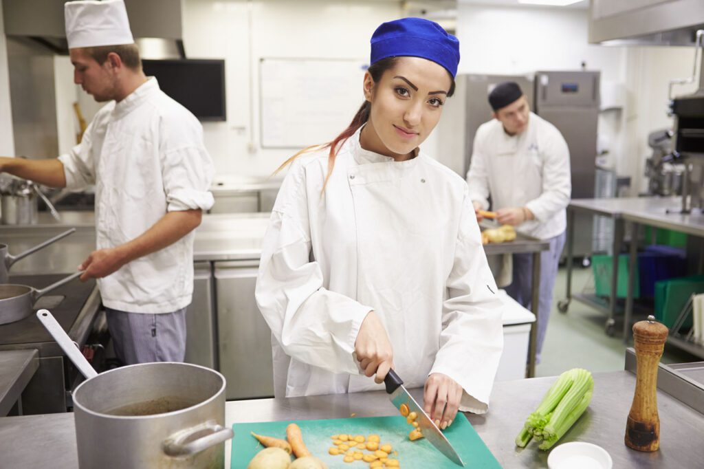 Students Training To Work In Catering Industry